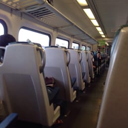 On the train to Penn station.