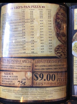 Menu photo 5 Leo's Pizza Jacksonville, IL