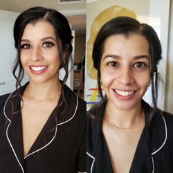 Baelash Esthetics - Makeup for a Bridesmaids before and after photo