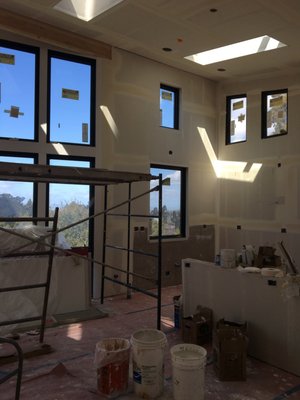 Drywall Refinished in Oakland - These are pictures of Multiple projects that we did in recent months with a smooth surface Level 4 drywall. We specialize in all kinds of drywall project from texturing to imperfect smooth finish to a Level 4 smooth surfaces. Let us know for your upcoming projects and will give you a free/no obligation estimate.