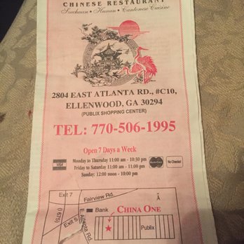 China One - Menu - Chinese Near Me - Ellenwood, Georgia