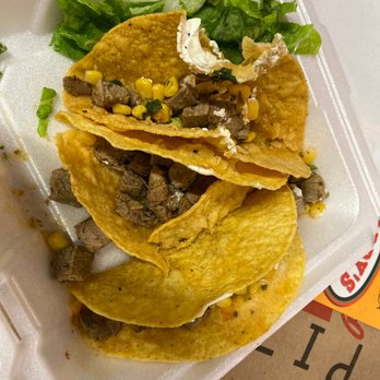 Bajas Tex Mex Taqueria - Disgusting. Was supposed to be steak, pico, sour cream, mild salsa and corn salsa - Tex-Mex Near Me - North Providence, Rhode Island