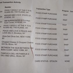 Oliva Deli - The transaction showing where they ripped me off