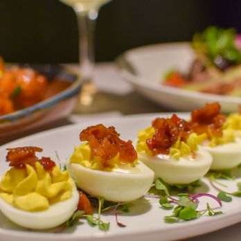 Glenn's Kitchen - a plate of deviled eggs - New American Near Me - Atlanta, Georgia