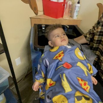 Corky's Cuts 4 Kids - Done shampooing my baby's hair. - Hair Salons Near Me - Clovis, California
