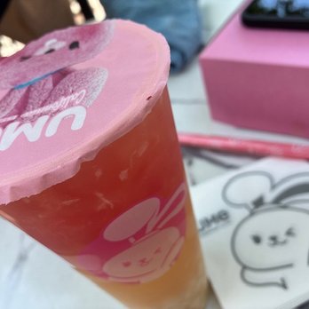 Ume Tea - Lychee & Watermelon Green Tea - Bubble Tea Near Me - Pleasanton, California
