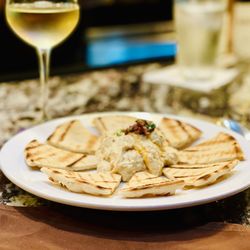 The Cask - Hummus with Pita. IG@loveplaypeace