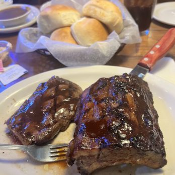 Texas Roadhouse - Ribs and 8 Oz sirloin - Salad Near Me - Henderson, Nevada