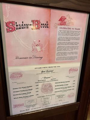 Menu photo 4 Shadowbrook Capitola, CA