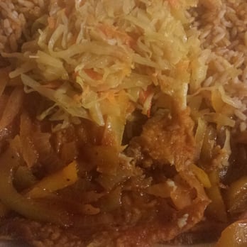 Jamdown Kitchen - Tilapia with rice and peas and cabbage - Caribbean Near Me - Kansas City, Missouri