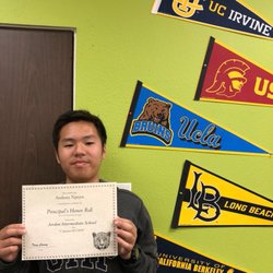 JTutoring - So proud of Anthony for making Principal's Honor for the second consecutive years.