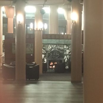 Brunish Theatre - A very nice, WARM fireplace where you can and have cocktails and wait for the show to start. - Performing Arts Near Me - Portland, Oregon