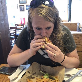 Grill 309 - We were debating on knife and fork vs all hands on deck. She went first. Then I went hands, since I had to retain my man-card. - Bars Near Me - Culpeper, Virginia Grill 309 - We were debating on knife and fork vs all hands on deck. She went first. Then I went hands, since I had to retain my man-card. - Bars Near Me - Culpeper, Virginia