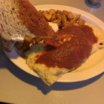 Hot Plate - Mexican omelet, but the toast brought out in the chipotle sauce so I couldn't put jam on it - Breakfast & Brunch Near Me - Minneapolis, Minnesota Hot Plate - Mexican omelet, but the toast brought out in the chipotle sauce so I couldn't put jam on it - Breakfast & Brunch Near Me - Minneapolis, Minnesota