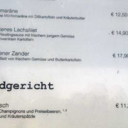 Restaurant Van der Valk - Überschaubares Angebot auf der Mittagskarte