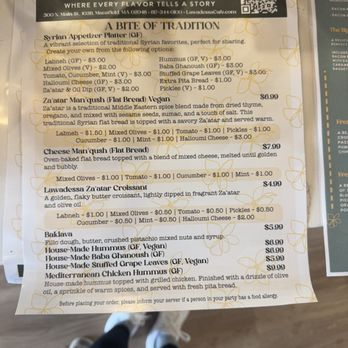 Lawadessa Cafe - Menu - Bakeries Near Me - Mansfield, Massachusetts