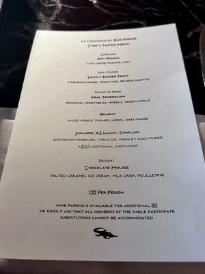 Menu photo 4 Le Crocodile Restaurant Vancouver, BC