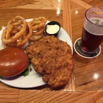 The Other Place - Shawnee - Pork tenderloin with house cut onion rings. - Pizza Near Me - Shawnee, Kansas
