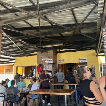 Tacos El Yaqui - Outside area. Not much seating but lots of standing tables. Be prepared to wait in line - Tacos Near Me - Rosarito, BCN Tacos El Yaqui - Outside area. Not much seating but lots of standing tables. Be prepared to wait in line - Tacos Near Me - Rosarito, BCN