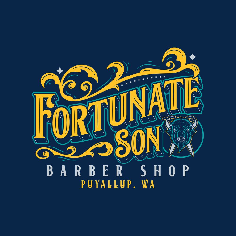Fortunate Son Barber Shop Logo