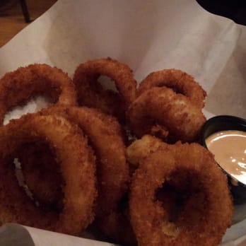 Mamo Burger Bar - Onion rings with mamo sauce - American Near Me - Windsor, Ontario