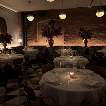 Torrisi - Such a great-looking restaurant. View of dining area from our seat. 1/30/25 - Italian Near Me - New York, New York Torrisi - Such a great-looking restaurant. View of dining area from our seat. 1/30/25 - Italian Near Me - New York, New York