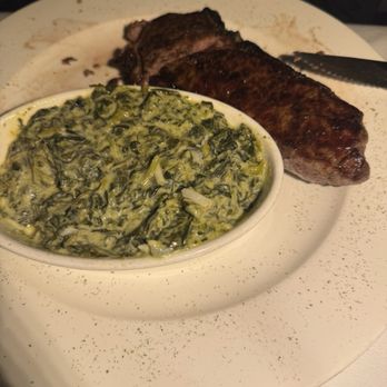 Epic Chophouse - NY Strip w/creamed spinach - Seafood Near Me - Greensboro, North Carolina Epic Chophouse - NY Strip w/creamed spinach - Seafood Near Me - Greensboro, North Carolina