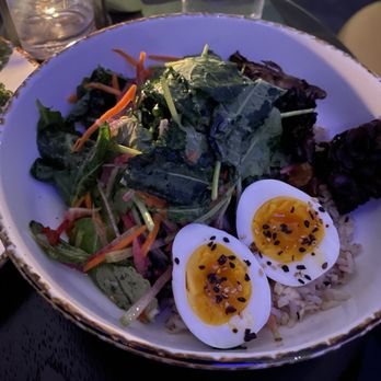 Living Room - a bowl of salad with hard boiled eggs - Lounges Near Me - Los Angeles, California Living Room - a bowl of salad with hard boiled eggs - Lounges Near Me - Los Angeles, California
