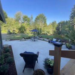 Roger's Repair - We designed and executed this patio turning it from a gravel walkway to a welcoming entry with plenty of room to sit and enjoy the views.