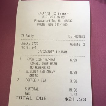 JJ's Diner - Breakfast & Brunch Near Me - Egg Harbor Township, New Jersey