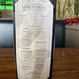 Lunch menu Lunch menu