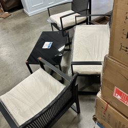 In the warehouse staging