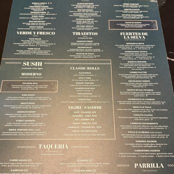 Selva Rosa - Menu - Latin American Near Me - Maitland, Florida