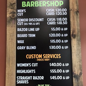 The Barbershop - Pricing board. Budget some cash dudes - Barbers Near Me - Kapolei, Hawaii The Barbershop - Pricing board. Budget some cash dudes - Barbers Near Me - Kapolei, Hawaii