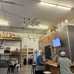 Mountain Heart Brewing - Main bar - beautiful wood top bar and high tops....