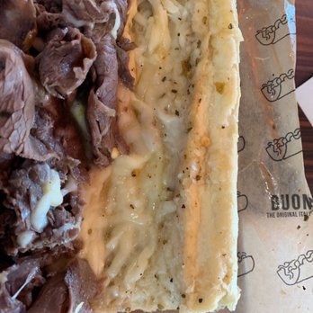 Buona - A dry sandwich with about half the beef that should be on the sandwich. It was ordered dipped and loaded! - Burgers Near Me - Bolingbrook, Illinois