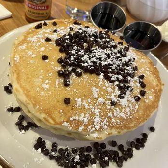 Good Times Cafe - Chocolate chip pancakes!!! Just beautiful - American Near Me - Cabazon, California