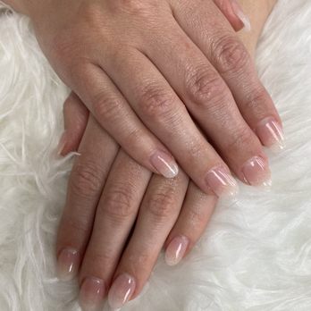 Instyle Nails - TAP nails almond shape ombré sparkle - Nail Salons Near Me - San Diego, California Instyle Nails - TAP nails almond shape ombré sparkle - Nail Salons Near Me - San Diego, California