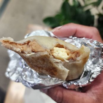 Selva Coffee House - Bean and cheese burrito - cheese is just a stick of cold queso panela inside the burrito - Coffee Roasteries Near Me - San Diego, California Selva Coffee House - Bean and cheese burrito - cheese is just a stick of cold queso panela inside the burrito - Coffee Roasteries Near Me - San Diego, California