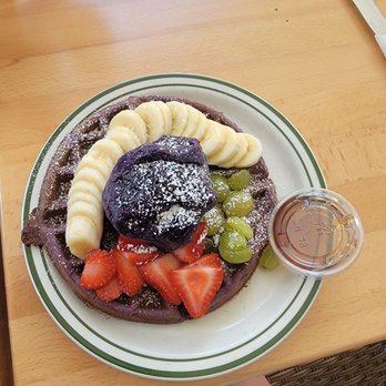 Basilur - Ube waffle! Kid approved! - Coffee & Tea Near Me - Buena Park, California