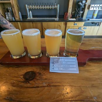 Shred Beer Company - Beer flight. Small beer menu, but they got a pretty decent variety. Also had a food truck. Had to get some grub to accompany the beer. - Breweries Near Me - Rocklin, California Shred Beer Company - Beer flight. Small beer menu, but they got a pretty decent variety. Also had a food truck. Had to get some grub to accompany the beer. - Breweries Near Me - Rocklin, California