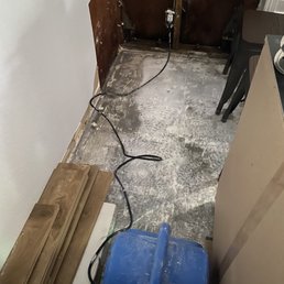 Mold area; removed dry wall and flooring. Mold area; removed dry wall and flooring.