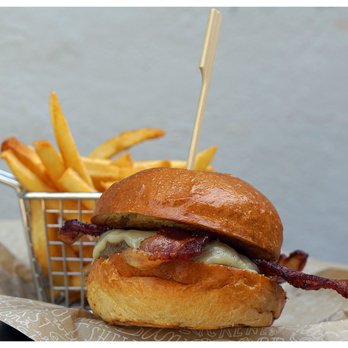 Nook - I like my burgers plain with just cheese & bacon. This was amazing! They nailed it! I also requested the fries with only salt. NOM! - Bars Near Me - Santa Barbara, California Nook - I like my burgers plain with just cheese & bacon. This was amazing! They nailed it! I also requested the fries with only salt. NOM! - Bars Near Me - Santa Barbara, California