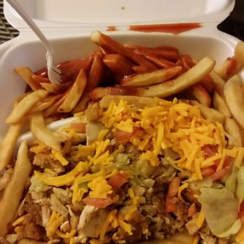 Crystal's - Super Chicken Taco w/fries $5-6 - Barbeque Near Me - Calumet City, Illinois
