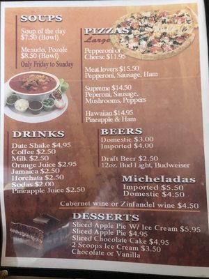 Menu photo 6 Rancho 86 Restaurant and Bar Thermal, CA