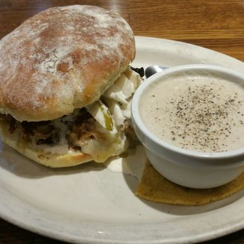 Field Goods Kitchen - The New Mexican with cup of mushroom soup. Absolutely delicious. - Butcher Near Me - Santa Fe, New Mexico Field Goods Kitchen - The New Mexican with cup of mushroom soup. Absolutely delicious. - Butcher Near Me - Santa Fe, New Mexico