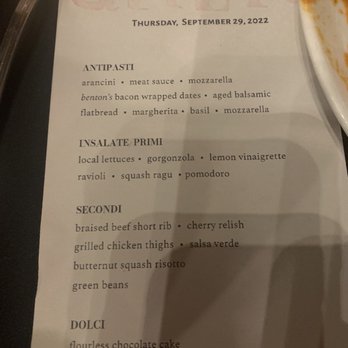 Alleia - Group dinner menu - Italian Near Me - Chattanooga, Tennessee Alleia - Group dinner menu - Italian Near Me - Chattanooga, Tennessee