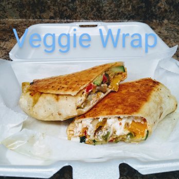 Lil Wagon - a veggie wrap in a styrofoam container - Food Trucks Near Me Lil Wagon - a veggie wrap in a styrofoam container - Food Trucks Near Me