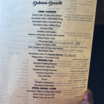 Ms. Carolyn's Restaurant - Desserts! - Breakfast & Brunch Near Me - Fernandina Beach, Florida