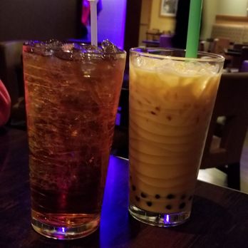 Pearl Asian Cuisine - ice tea and a Thai Ice tea with boba - Chinese Near Me - Placerville, California Pearl Asian Cuisine - ice tea and a Thai Ice tea with boba - Chinese Near Me - Placerville, California